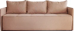 Прямой диван Brioli Армандо трехместный (рогожка, J11 розовый)