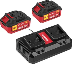 Аккумулятор с зарядным устройством Wortex 1329413 (18В/4.0 Ah + 18В)