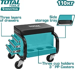 Ящик для инструментов Total Сиденье механика THCS103 Ящик для инструментов Total Сиденье механика THCS103