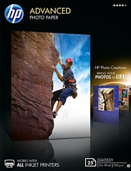 HP Advanced Glossy Photo Paper 13x18 cm 250 г/м2 25 л (Q8696A)