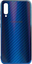 EXPERTS Aurora Glass для Samsung Galaxy A70 с LOGO (синий)