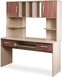 Стол для работы Стендмебель №8 (ясень шимо светлый/ясень шимо темный) Стол для работы Стендмебель №8 (ясень шимо светлый/ясень шимо темный)