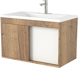 Тумба под умывальник Дабер 014 60 Т14.6.0.21 (дуб галифакс/белый)