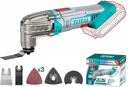Многофункциональная шлифмашина TOTAL TMLI2022 (без АКБ, набор оснастки)