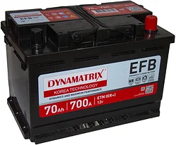 Автомобильный аккумулятор Dynamatrix EFB R+ (70Ah) Автомобильный аккумулятор Dynamatrix EFB R+ (70Ah)
