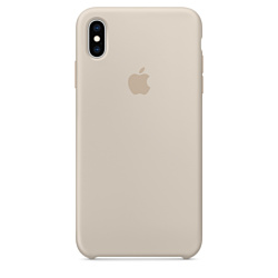 Apple Silicone Case для iPhone XS Stone