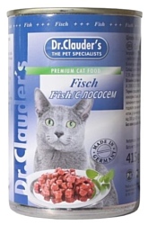 Dr. Clauder's Premium Cat Food консервы с рыбой и лососем (0.415 кг) 20 шт.