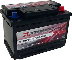Автомобильный аккумулятор XFORCE 75 R+ (75Ah)