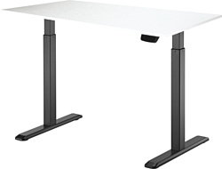 ErgoSmart Electric Desk Prime 1200х650х18 мм (альпийский белый/черный)