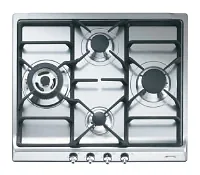 Газовая варочная панель Smeg SER60SGH3 Газовая варочная панель Smeg SER60SGH3