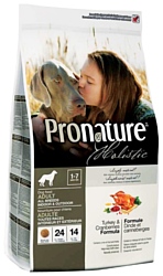 ProNature (0.34 кг) Индейка с клюквой для взрослых собак всех пород, живущих в- и вне- помещении
