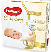 Huggies Elite Soft 2 (4-7 кг) 66 шт.