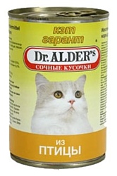 Dr. Alder КЭТ ГАРАНТ птица кусочки в желе Для домашних кошек (0.4 кг) 12 шт.