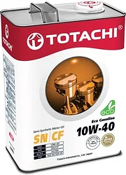 Моторное масло Totachi Eco Gasoline Semi-Synthetic SN/CF 10W-40 4л