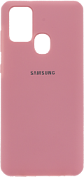 EXPERTS Original Tpu для Samsung Galaxy A21s с LOGO (розовый)