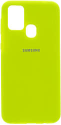EXPERTS Soft-Touch для Samsung Galaxy M21 с LOGO (салатовый)