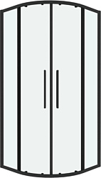 Душевой уголок Grossman Cosmo 90x90x195 301.K33.02.9090.21.00 (черный матовый/прозрачное стекло)