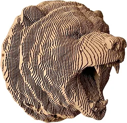 Сборная модель QBRIX Картонный охотник. Медведь 3D 20069