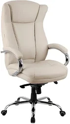Кресло King Style Hildi PU Chrome (кремовый)