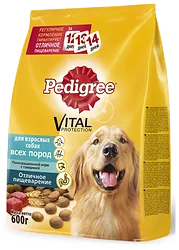 Pedigree (0.6 кг) Для взрослых собак всех пород полнорационный корм с говядиной