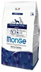 Monge (3 кг) Dog Medium Adult – Курица с рисом. Для взрослых собак средних пород