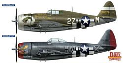 Hasegawa Истребитель-бомбардировщик P47D Thunderbolt Razorback (2 kits)