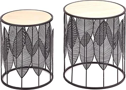 Журнальный столик Halmar Folla (натуральный/черный)