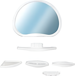 Комплект мебели для ванных комнат Белпласт Комплект Уют с347-2830 (белый)