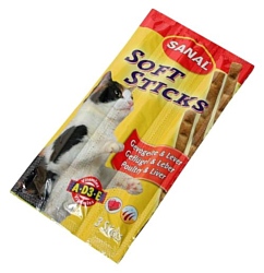 Sanal Soft Sticks для кошек, со вкусом цыпленка и печени