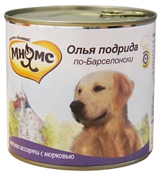 Мнямс (0.6 кг) 1 шт. Олья Подрида по-барселонски для крупных пород собак (мясное ассорти с морковью)