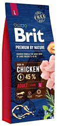 Brit (15 кг) Premium by Nature Adult L