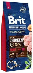 Brit (15 кг) Premium by Nature Adult L