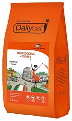 DailyCat (1.5 кг) Casual Line Adult Meat Cocktail + Turkey