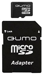 Qumo microSDHC class 6 32GB + SD adapter