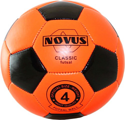 Novus Classic Futsal (4 размер, оранжевый/черный)