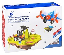 Smart Builders Magnetic Blocks 390 Forklift & Plane