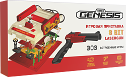 Retro Genesis 8 Bit Lasergun (2 геймпада, пистолет Заппер, 303 игры)