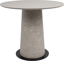 Кухонный стол Lepremo AV 2317 МДФ+керамика 900 (серый матовый Carmen Light Grey/черный+HPL бетао)