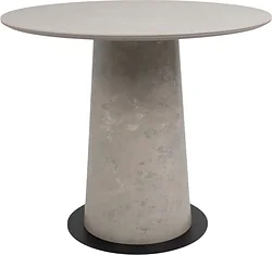 Кухонный стол Lepremo AV 2317 МДФ+керамика 900 (серый матовый Carmen Light Grey/черный+HPL бетао)