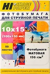 Фотобумага Hi-Black Hi-Image матовая 10x15, 190 г/м2, 50 л (A211790)