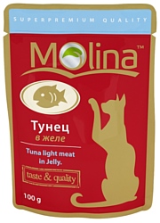 Molina Пауч для кошек Тунец в желе (0.1 кг) 24 шт.