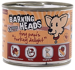 Barking Heads (0.2 кг) 1 шт. Консервы для собак мелких пород с индейкой Бесподобная индейка
