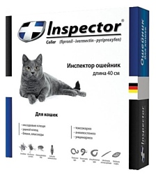 Средство от блох и клещей Inspector Ошейник для кошек, 40 см