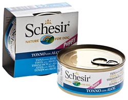 Schesir (0.15 кг) 1 шт. Кусочки в собственном соку. Тунец с алоэ для щенков