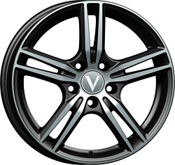 Вектор V223 6.5x16/5x114.3 D67.1 ET38 Черный с алмазной проточкой 