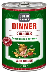 Solid Natura (0.34 кг) 1 шт. Dinner для кошек - Печень