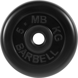 MB Barbell Стандарт 31 мм (1x5 кг, черный)