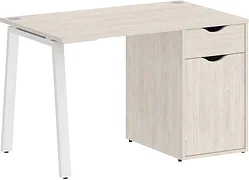 Стол для работы Riva Home Office VR.SP-3-118.1.A White (денвер светлый) Стол для работы Riva Home Office VR.SP-3-118.1.A White (денвер светлый)