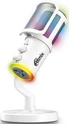 Микрофон Ritmix RDM-178 USB Gaming (белый)