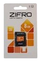 ZIFRO microSDHC Class 10 8GB + SD adapter